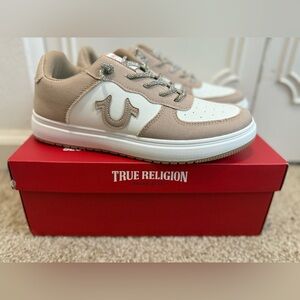 True Religion Women’s Beige and White Shoes